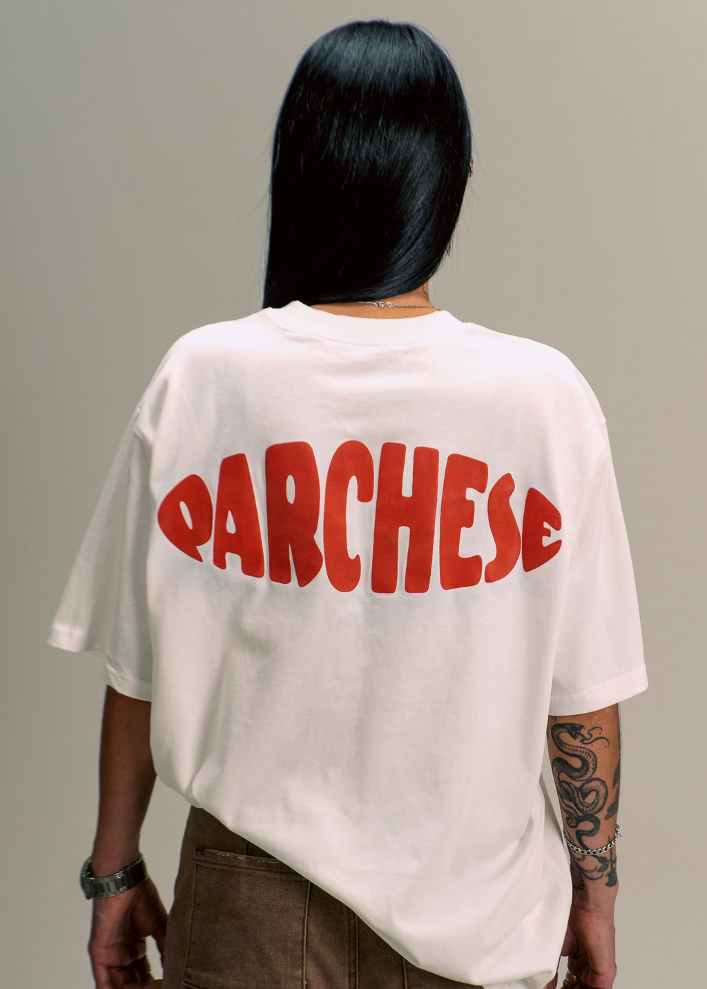 CAMISETA OVERSIZE PARCHESE - WHITE